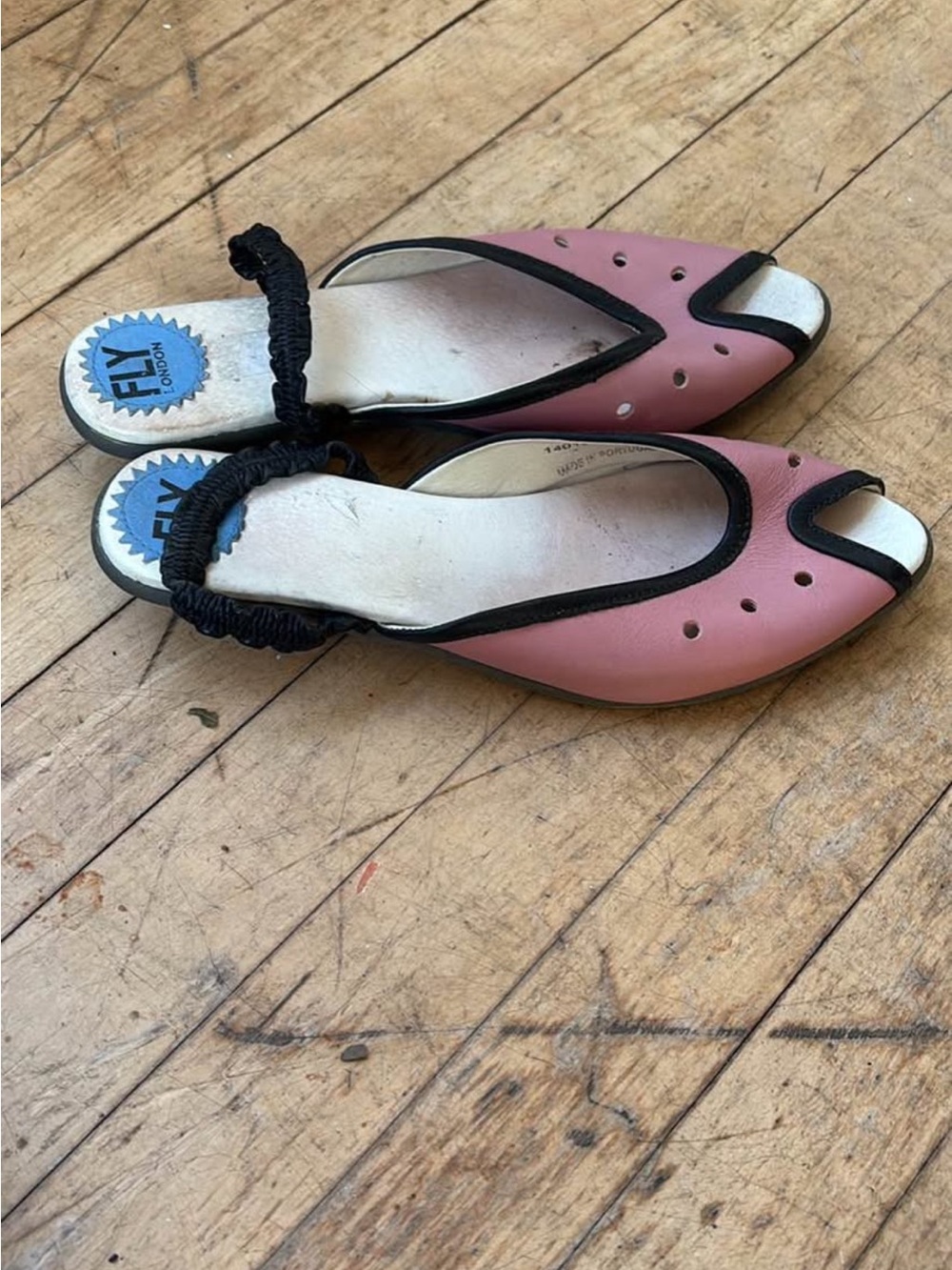 Fly London Women’s Pink Open-Toe Slingback Sandals